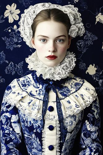 Dentelle et caractère sur Franka Poulain