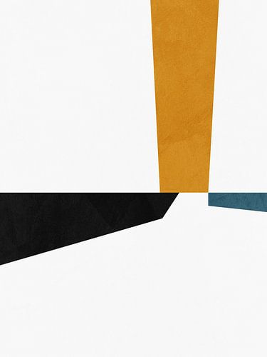Moderne abstracte organische geometrische kleurschilderkunst