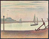 Georges Seurat, Het kanaal bij Grevelingen, Klein fort Philippe - 1890 van Atelier Liesjes thumbnail
