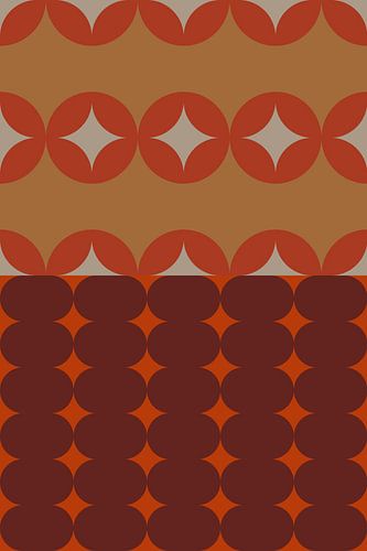 Retro kunst uit de jaren 70. Abstract geometrisch patroon nr. 2_4