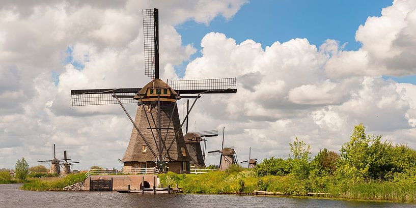 Dutch Mill at Kinderdijk by Martien Janssen