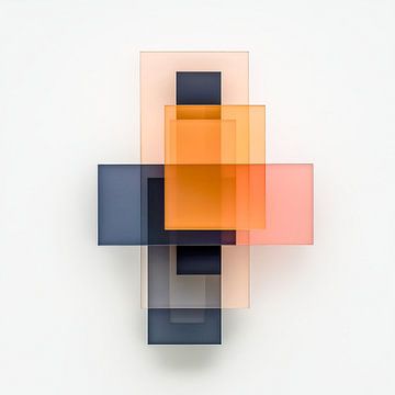 Eigentijdse overlays - toekomstgerichte kleurenarchitectuur van Klaus Tesching - Art-AI