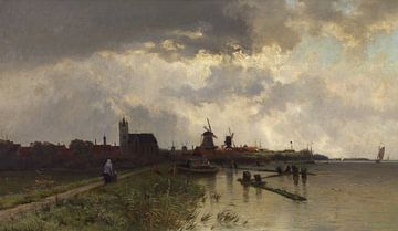 Herinnering aan de Zuiderzee, Edmond De Schampheleer, 1867 van Atelier Liesjes