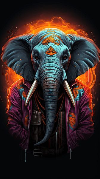 Éléphant par Harry Herman