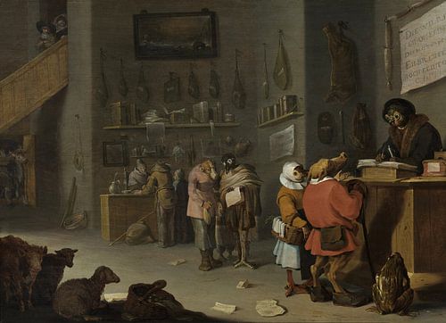 Satire op de proceszucht der boeren, Cornelis Saftleven