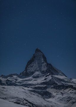 Matterhorn 's nachts - Zermatt, Zwitserland van Pascal Sigrist - Landscape Photography