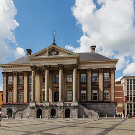 Stadhuis van Groningen aan De Grote Markt, Nederland van Martin Stevens