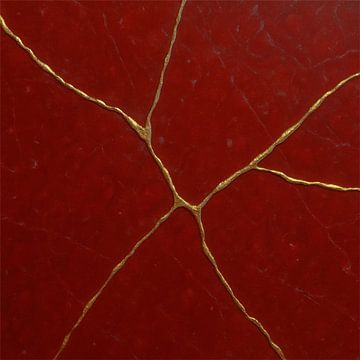 Kintsugi Karmesin & Gold – Die Kunst der veredelten Brüche