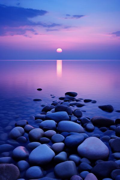 Blaue Stunde am Meer von fernlichtsicht