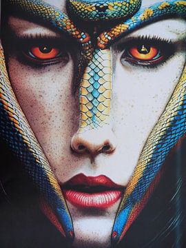 Serpent woman mysticism transformation by gm_designs
