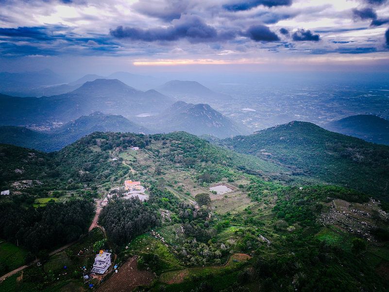 Scenic Mountain Road at Sunset – A Journey into Nature by Madan Raj Rajagopal