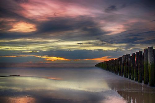 Zonsondergang Opaalkust Wissant Frankrijk II