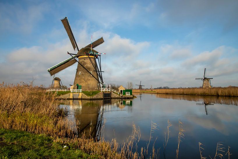 The Mills from Kinderdijk in the Netherlands by Gert Hilbink