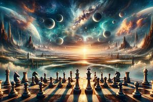 Schachspiel an der Schwelle des Kosmos