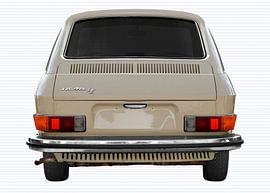VW 411 rear view in original color