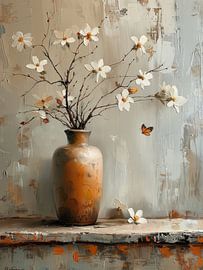 Still life in Japandi and wabi-sabi style by Japandi Art Studio