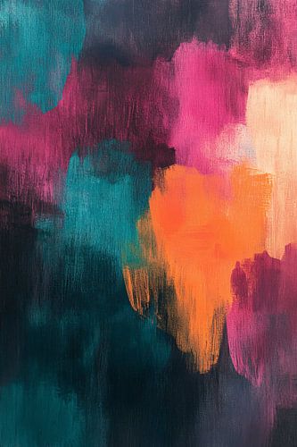 Kleurrijk abstract schilderij