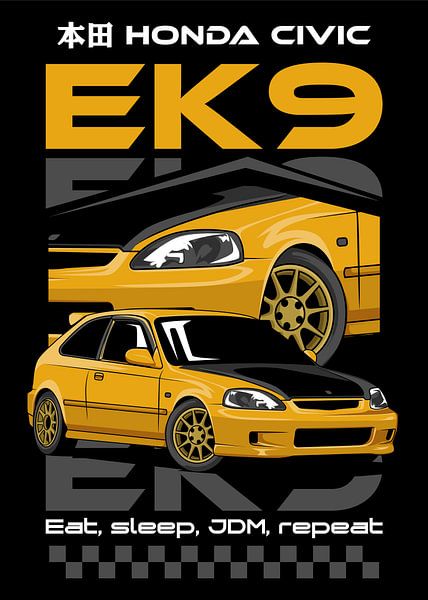 Honda Civic Type R EK9 JDM Car by Adam Khabibi