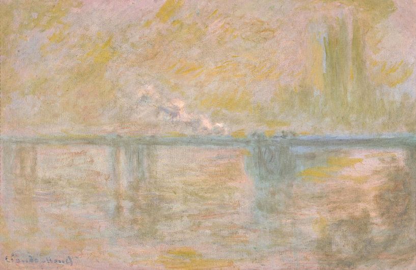 Charing-Cross-Brücke in London, Claude Monet von Meisterhafte Meister