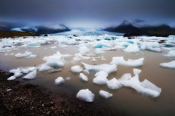 glacier with melting ice by Frank Kanters