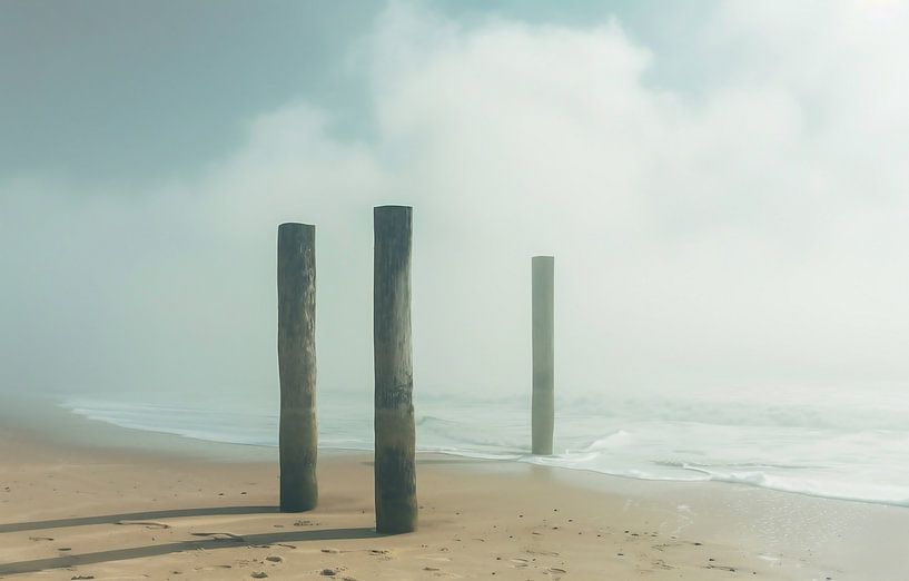 Minimalistische zeebries van fernlichtsicht
