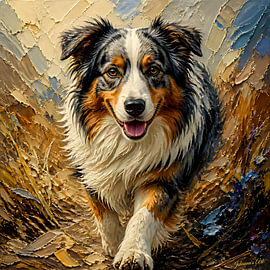 Australischer Schäferhund von Johannas Art Creations