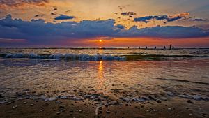 Leçon de surf au coucher du soleil sur KCleBlanc Photography