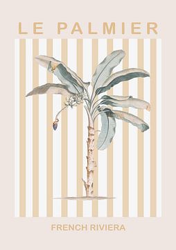 Riviera Plam Tree van Grace Digital Art Co