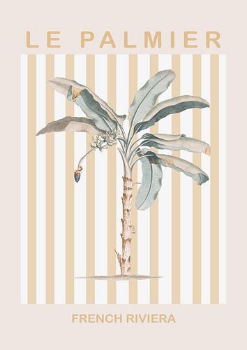 Riviera Plam Tree van Grace Digital Art Co
