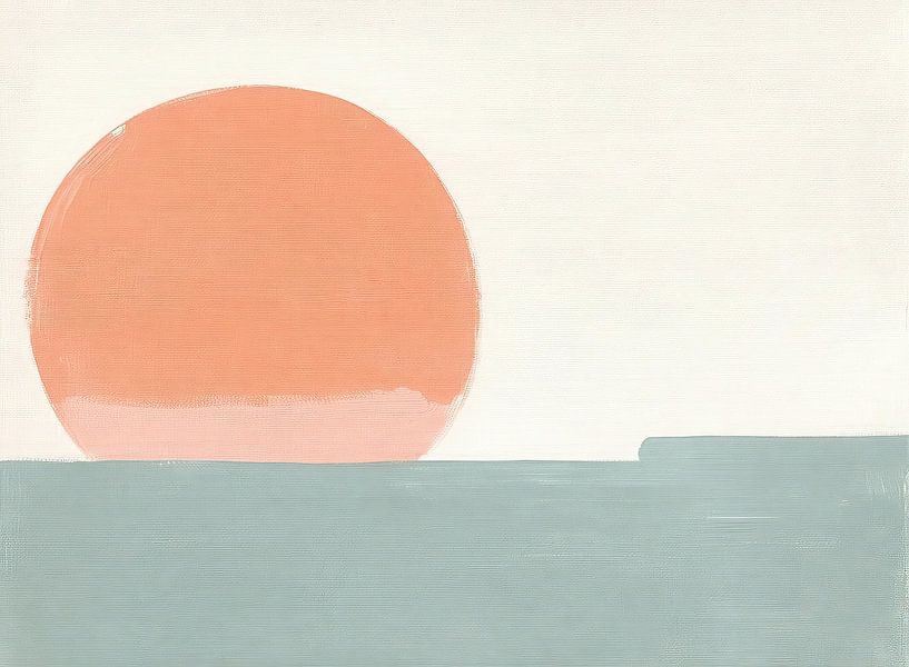 Sea green and orange by Modern Collection