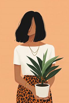 Leopard Patterned Garden no.2 van Studio BB