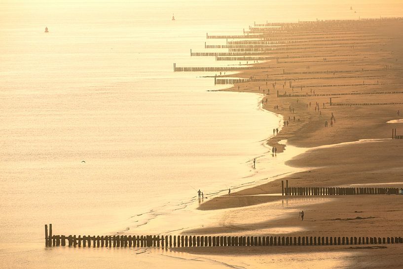 Zoutelande coastline in summer light by Thom Brouwer