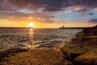 Hafenkopf Scheveningen bei Sonnenuntergang von Retinas Fotografie Miniaturansicht