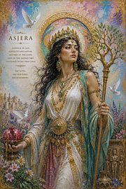 Painting of the goddess Asherah. by Johannes