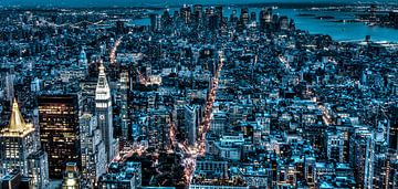 Manhattan at Night by Alex Hiemstra