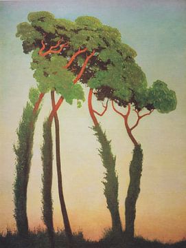 Félix Vallotton - Félix Vallotton - Laatste stralen van zonlicht (1911) van Peter Balan