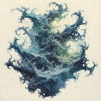 Whispers of the Deep Abstract Illustration