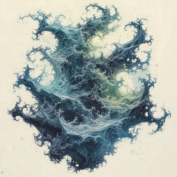 Das Flüstern der Tiefe Abstrakte Illustration von Kimita Jennaira