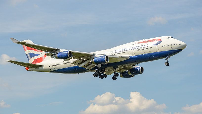 Atterrissage du Boeing 747-400 de British Airways. par Jaap van den Berg