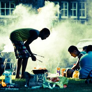 BBQ in het Noorderplantsoen van Frank Tauran