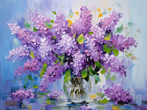 Bouquet luxuriant de lilas