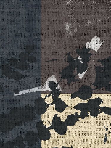 Abstract botanical art in neutral colours II by Dina Dankers