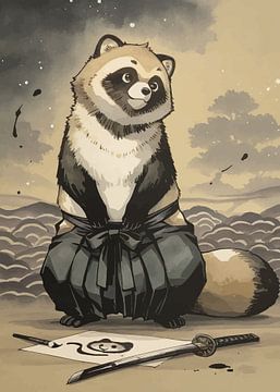 Tanuki samoerai van MIROKKU