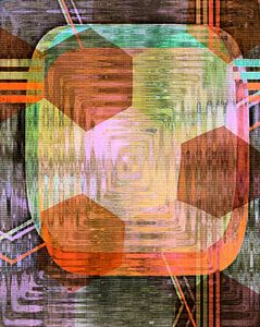 1950er Retro Geometrie