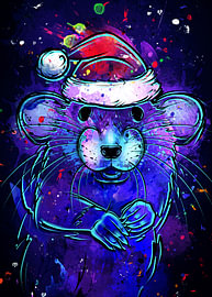 Cyber-Weihnachtsratte von John Dan