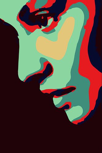 Silhouet van een vrouwengezicht