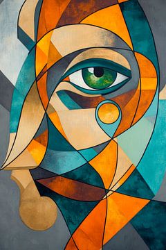 Colour play of thoughts - eye of art by Poster Art Shop