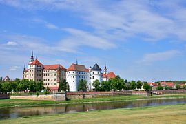 Hartenfels Castle - Torgau on the Elbe River by Karin Jähne