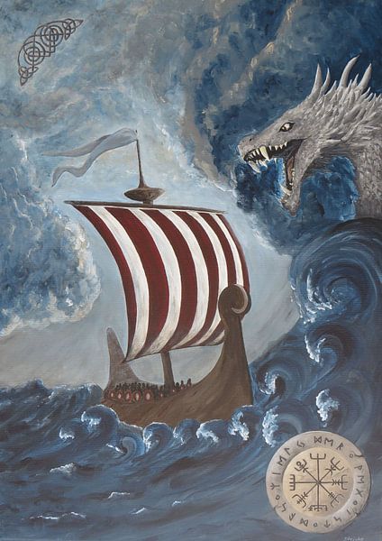 Viking picture - The journey is the reward by Sandra Steinke