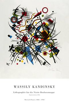 Wassily Kandinsky - Litho voor de vierde Bauhaus folder van Old Masters